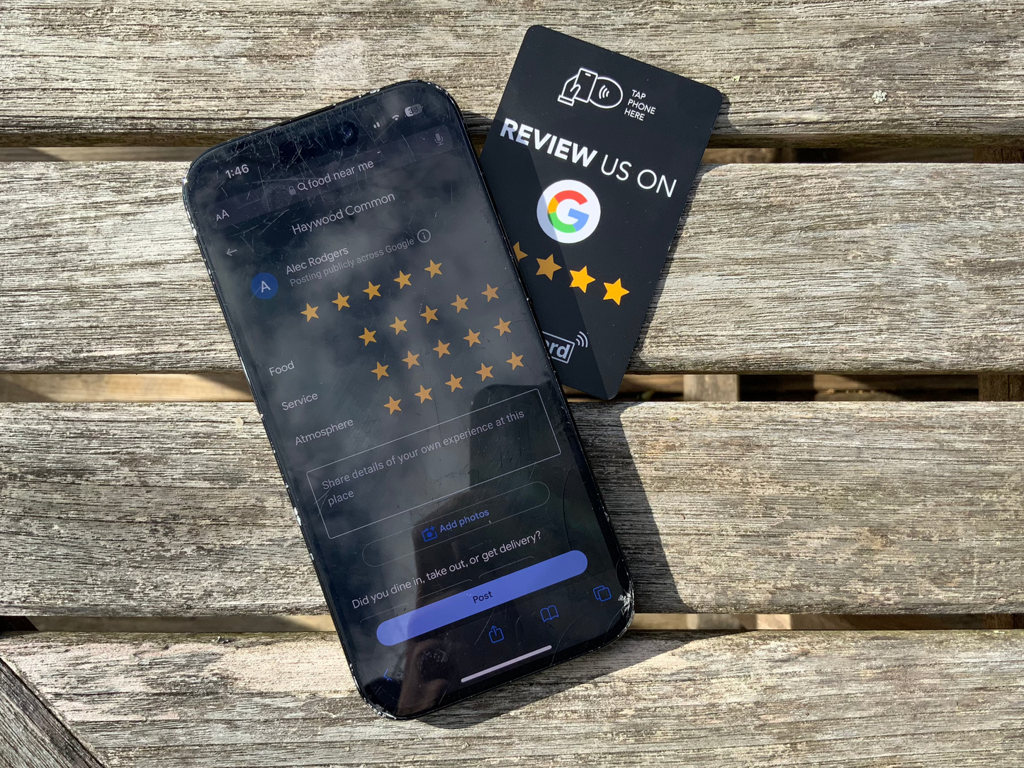 NFC Google Review Card